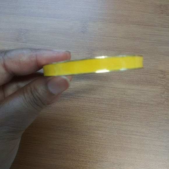 Liz Claiborne Enamel Bangle Gold B Accent Bracelet Cuff Inscription - Picture 3 of 4